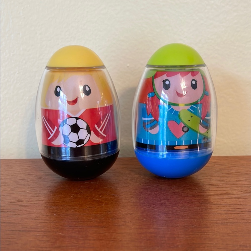 2009 Hasbro Weebles Wobble Toys - Set of Two